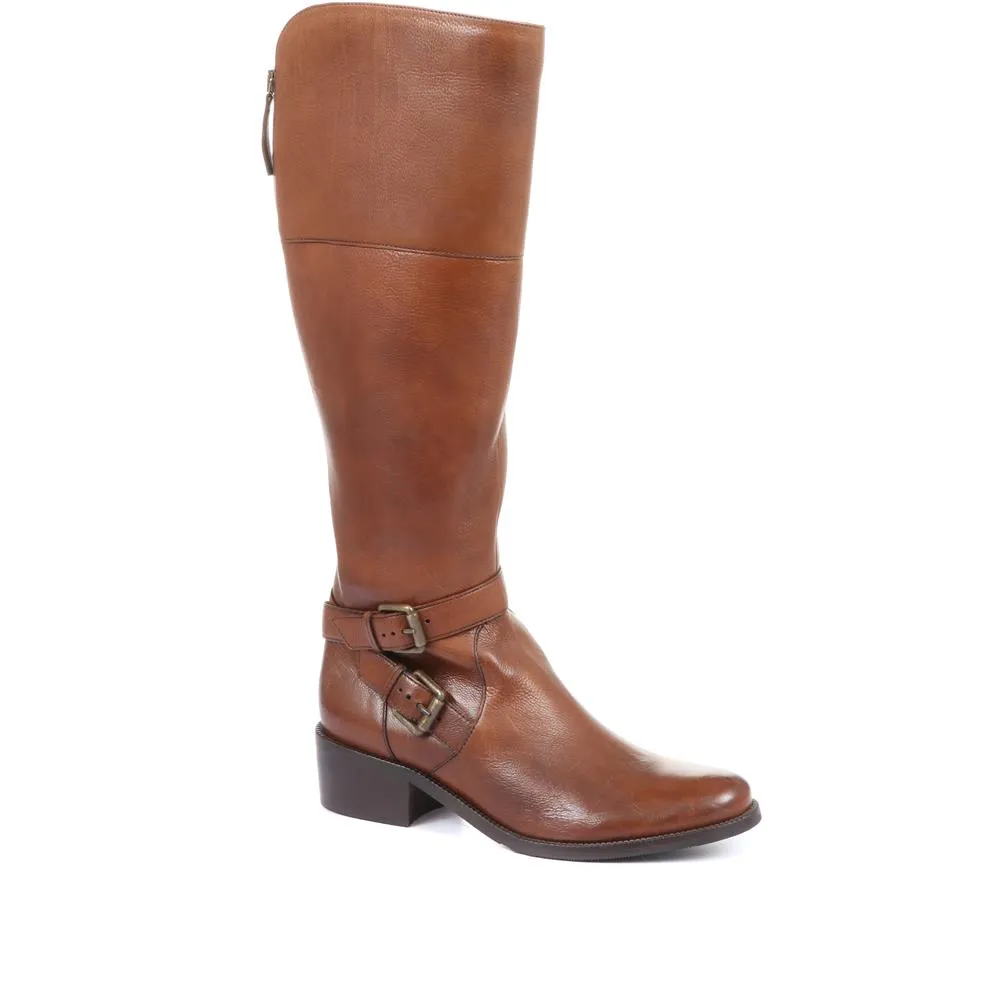 Phoebe Leather Knee High Boots - PHOEBE / 26334277