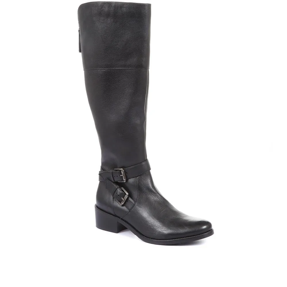 Phoebe Leather Knee High Boots - PHOEBE / 26334277