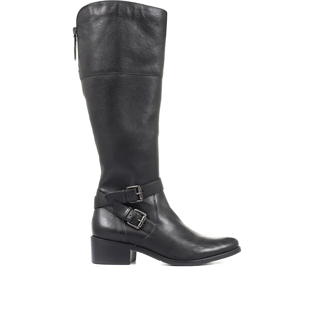 Phoebe Leather Knee High Boots - PHOEBE / 26334277