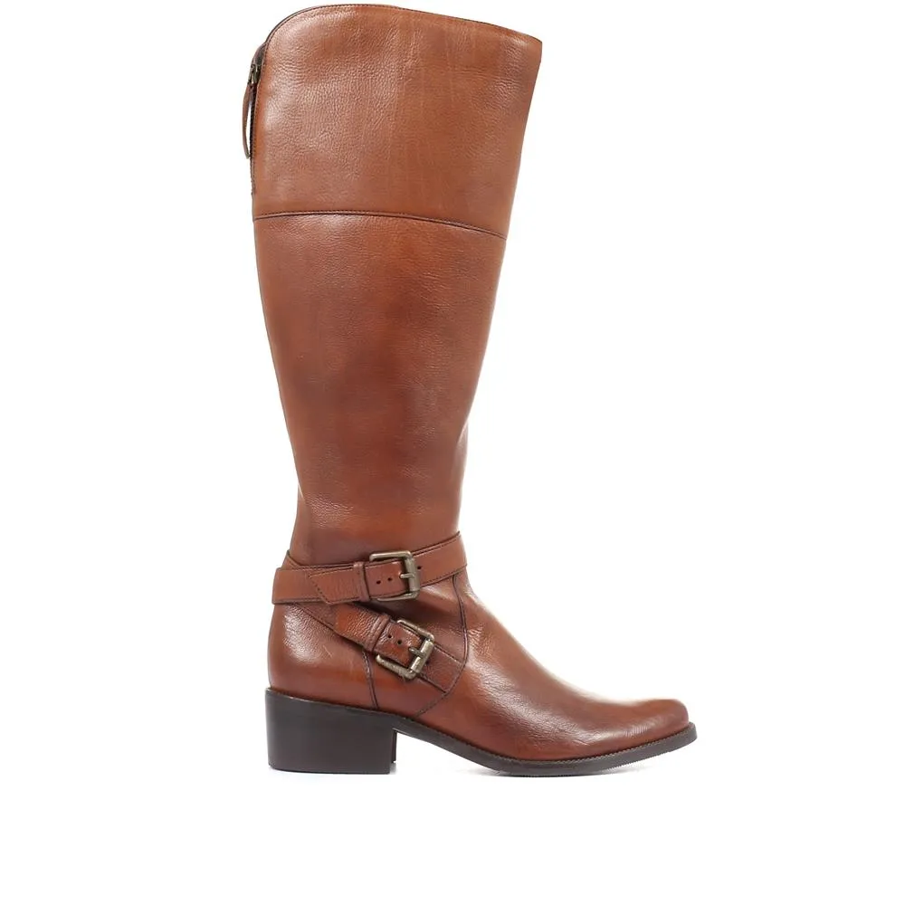 Phoebe Leather Knee High Boots - PHOEBE / 26334277