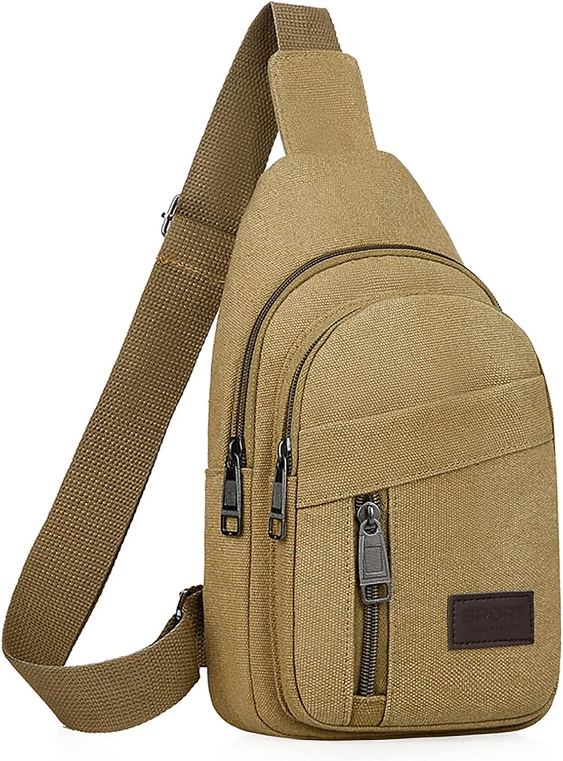 Purses for Women 2025 Men's Casual Solid Color Simple One Shoulder Zipper Messenger Bag