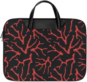 Red Coral Laptop Case Slim Water Resistant Computer Bag with Handle Briefcase for Work