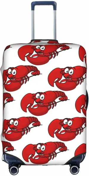 Red Lobster Print Print Washable Suitcase Cover Protective Luggage Cover Anti Scratch Travel Gear Protector