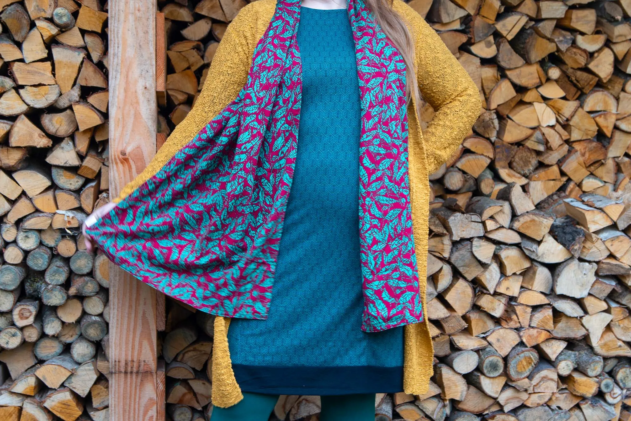 Reversible scarf - malinda- made by tantilly