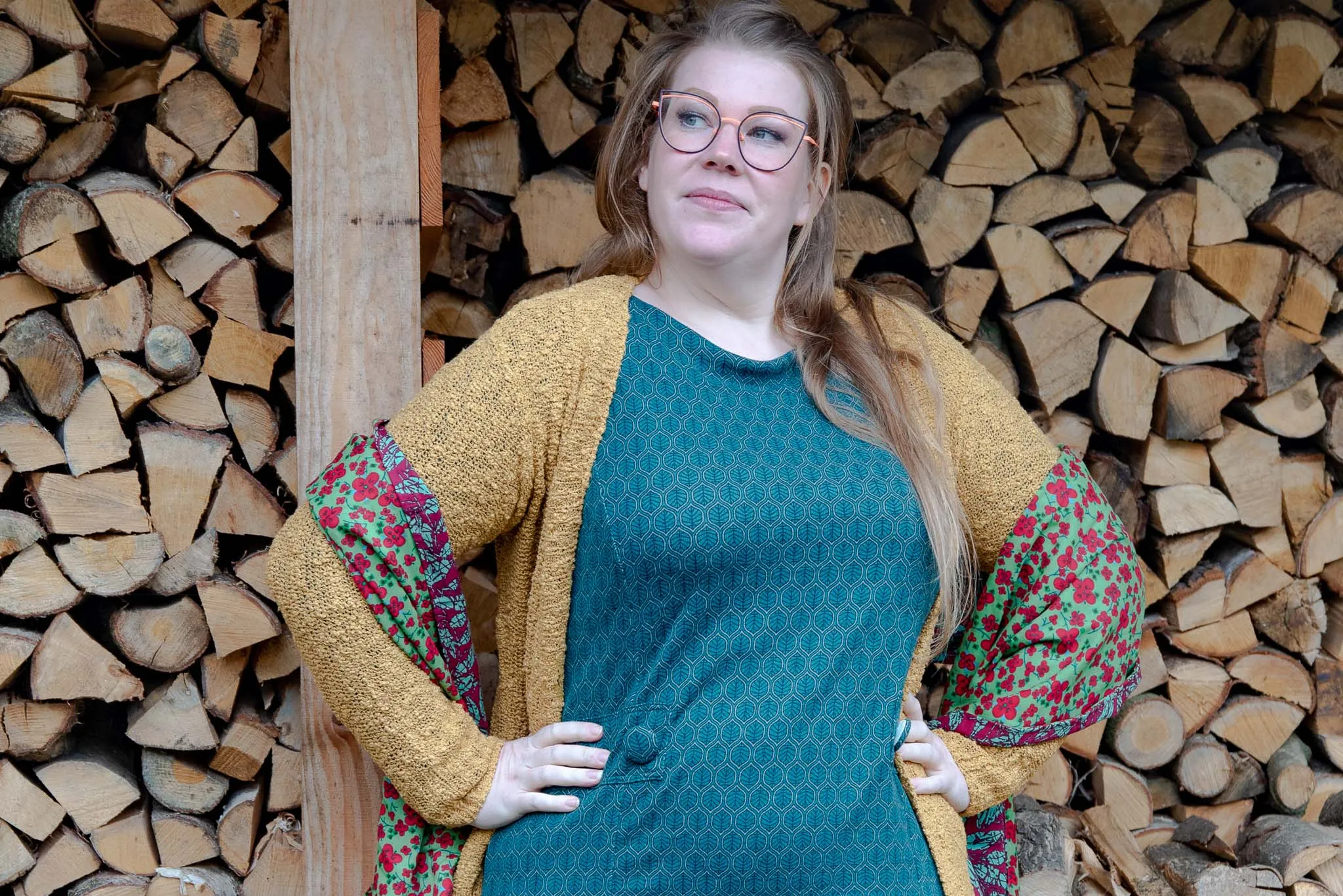 Reversible scarf - malinda- made by tantilly