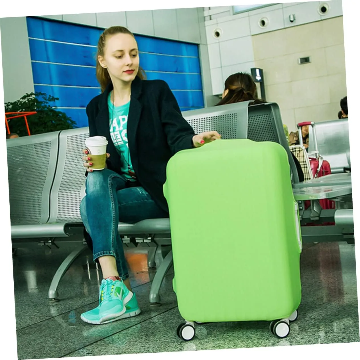 SAFIGLE Travel Case Suitcase Dust Cover Trunk Luggage Protector Suitcase Covers Protectors
