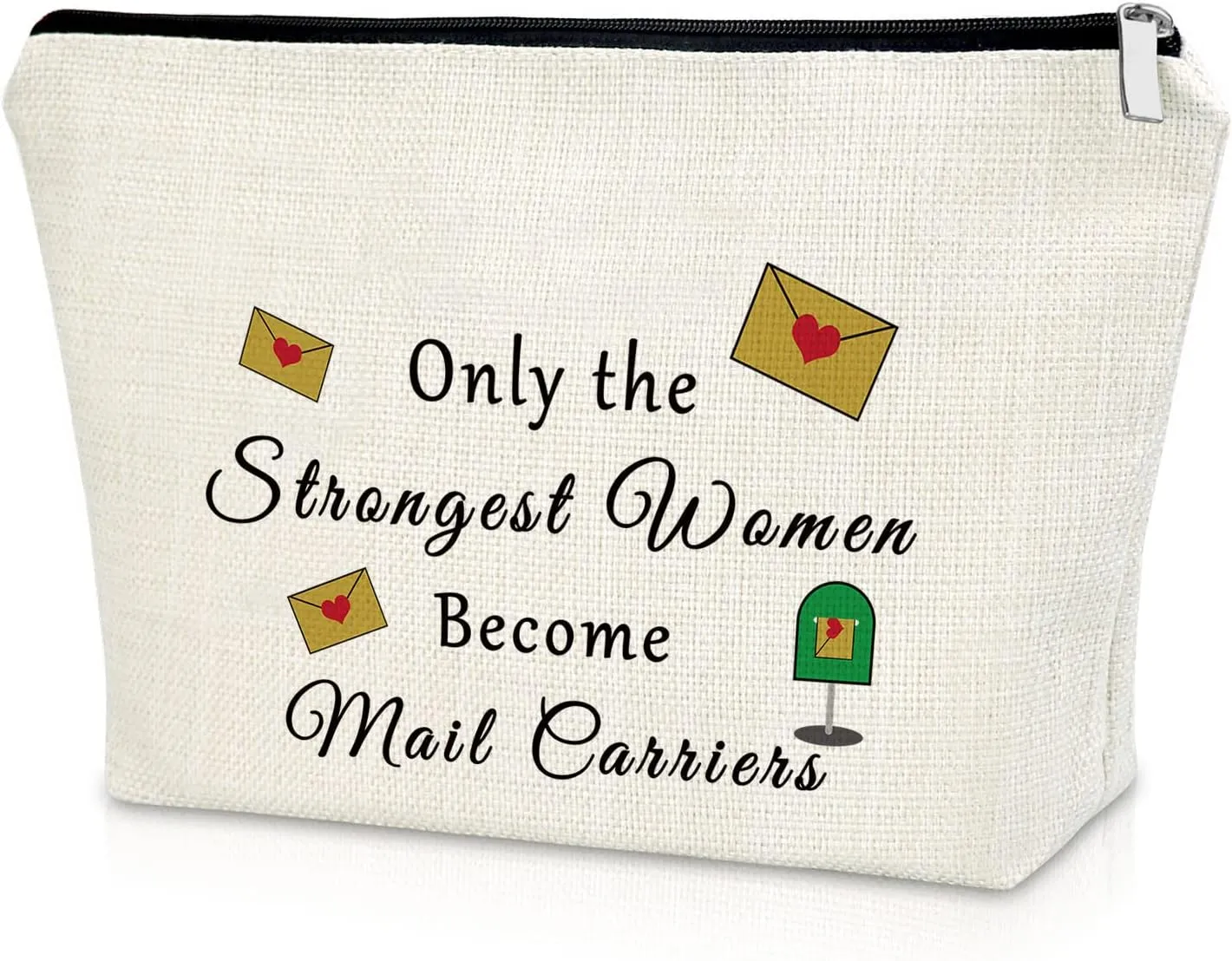 Sazuwu Mail Carrier Lady's Makeup Bag - Thank You Gift for Her, Post Office Gift, Cosmetic Bag, Travel Pouch
