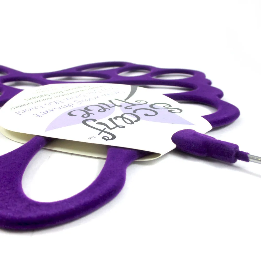 Scarf Hanger Tie Belt Closet Organizer Non Slip Space Saver Compact Holder Hook
