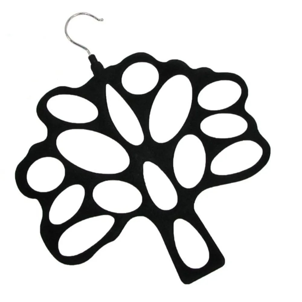 Scarf Hanger Tie Belt Closet Organizer Non Slip Space Saver Compact Holder Hook