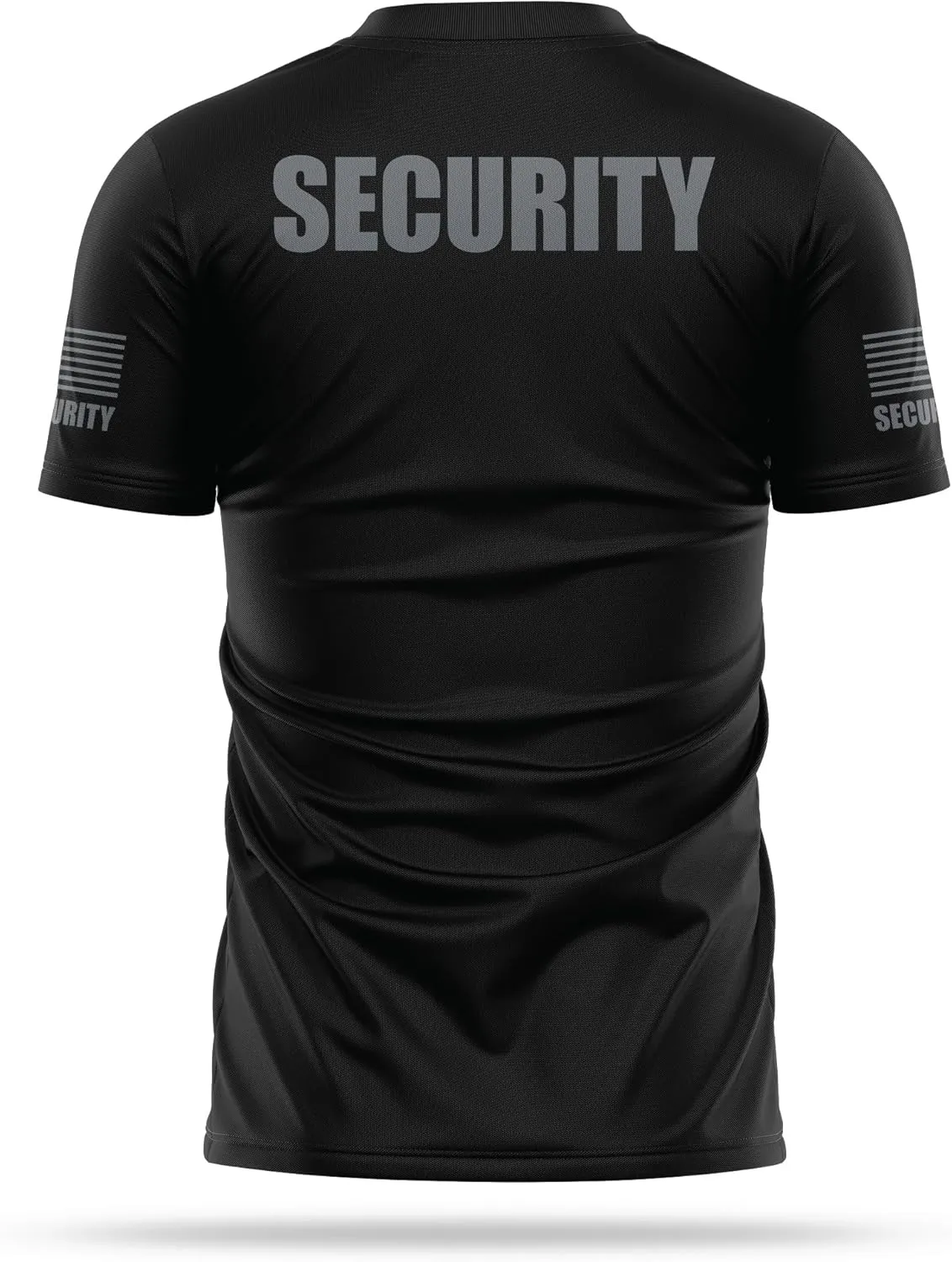 Security Utility Shirts for Men | USA Patriotic Lightweight Tee | Micro Polyester, Moisture-Wicking Quick-Dry Comfort.
