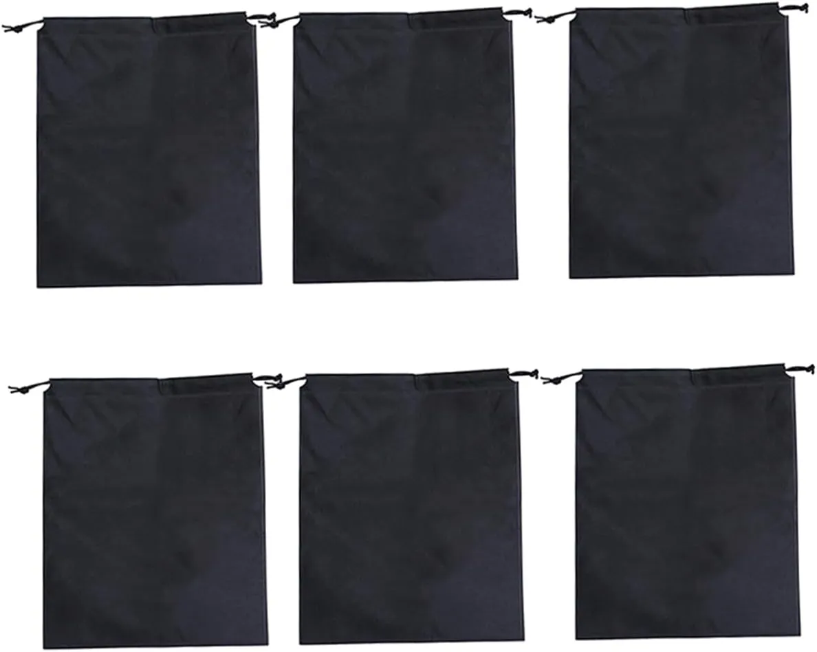 Small Drawstring Pouch Storage Bag for Home Nonwoven Fabric Drawstring Bag Set 12 Pack 40x30cm