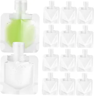 Small Travel Toiletry Bag Squeeze Pouches Refillable Makeup Bag for Travel