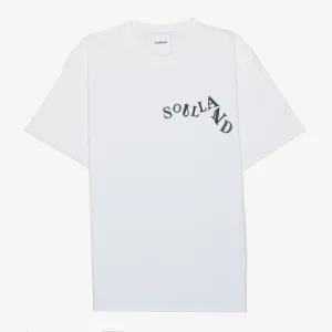 SOULLAND Metal Letters Logo T-shirt White