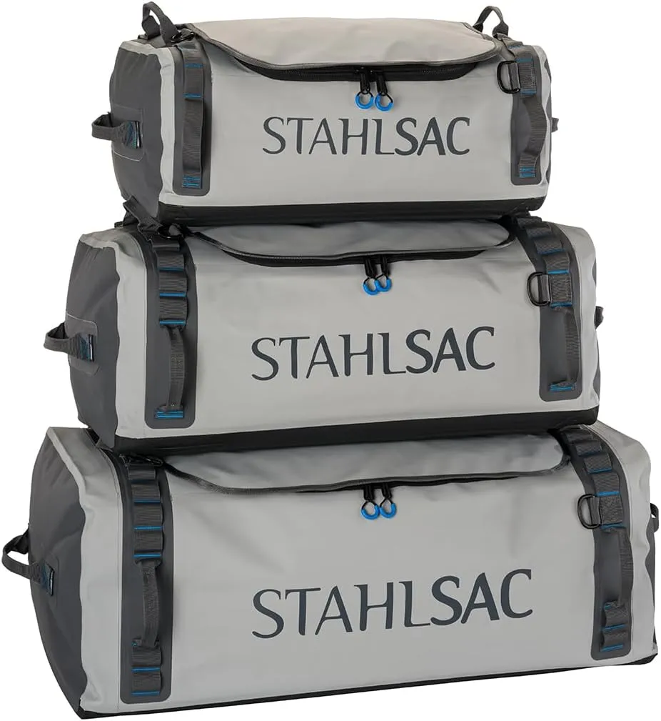 STAHLSAC Abyss Duffel Bag, Medium 75L: Waterproof bag for travel, dive gear.