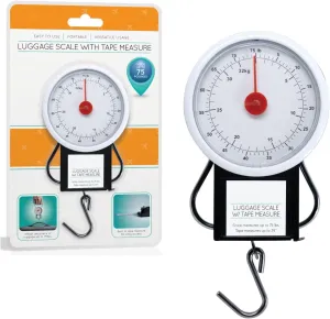 Suitcase Scale for Travel with Built-in Tape Measure. Bag Scale Travel Essential, Weight Scale for Luggage Bag, Hanging Scale, Luggage Scales for Suitcases, Portable Handheld Scale for Luggage Travel