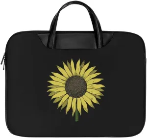 Sunflower Laptop Case Slim Water Resistant Computer Bag with Handle Briefcase for Work