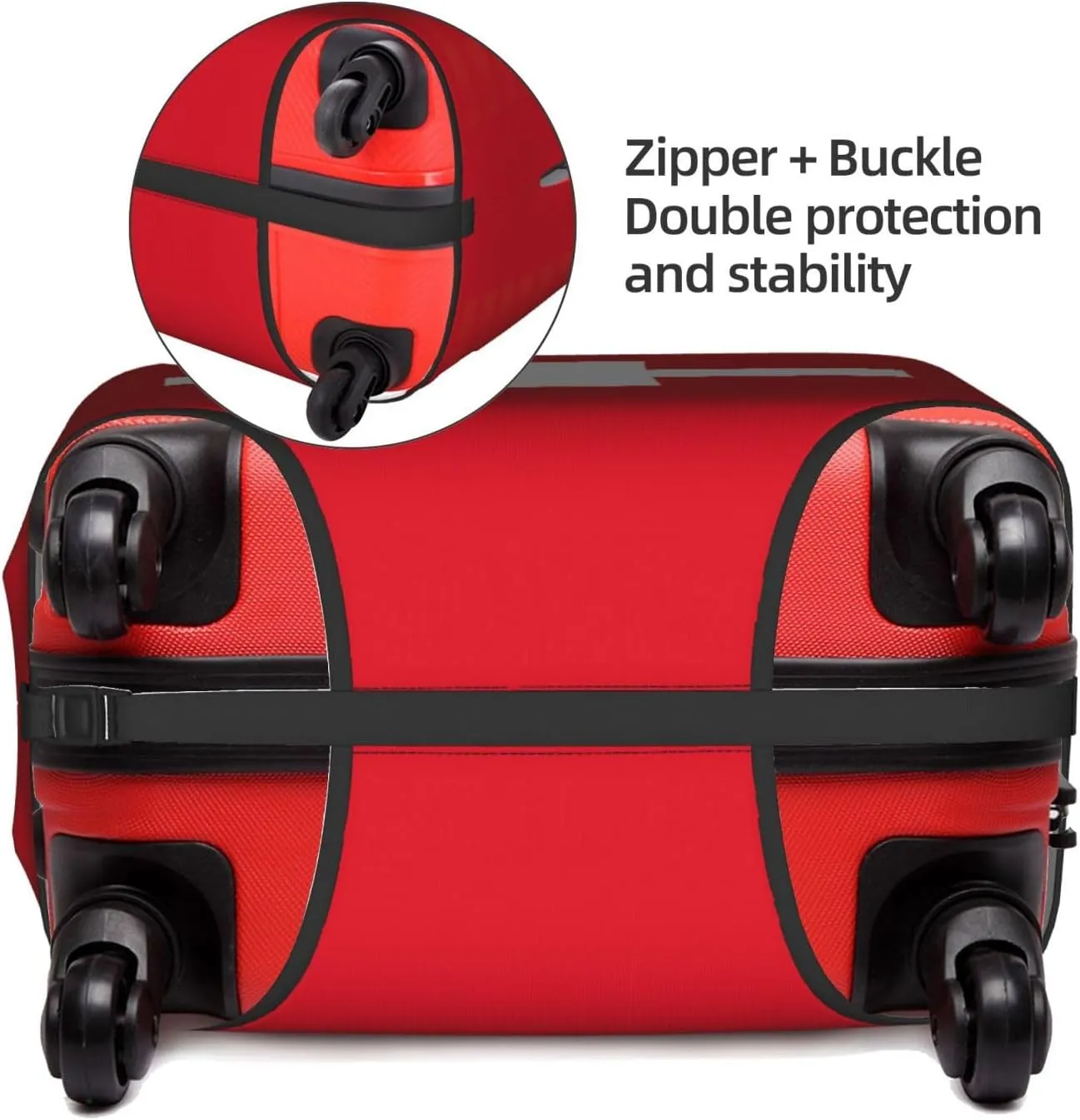 Swiss Flag Print Washable Suitcase Cover Protective Luggage Cover Anti Scratch Travel Gear Protector