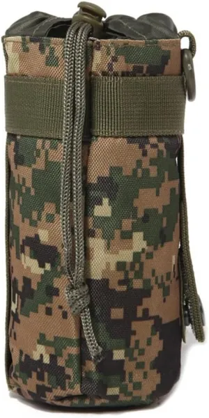 Tactically Water Bottles Pouches Waist Bag Adjustable Outdoor Kettle Holder Bag with Hook Travel Hydrations Carriers