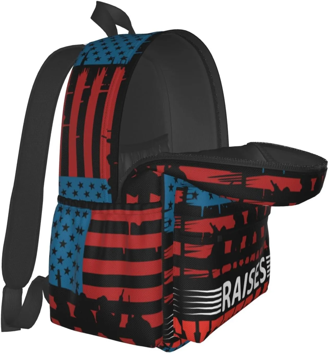 The Best Kind Of Dad Raises Veterans Father's Day Backpack Double Shoulder Bag 15 Inch Laptop Bagpacks for Hiking Work Camping Travel