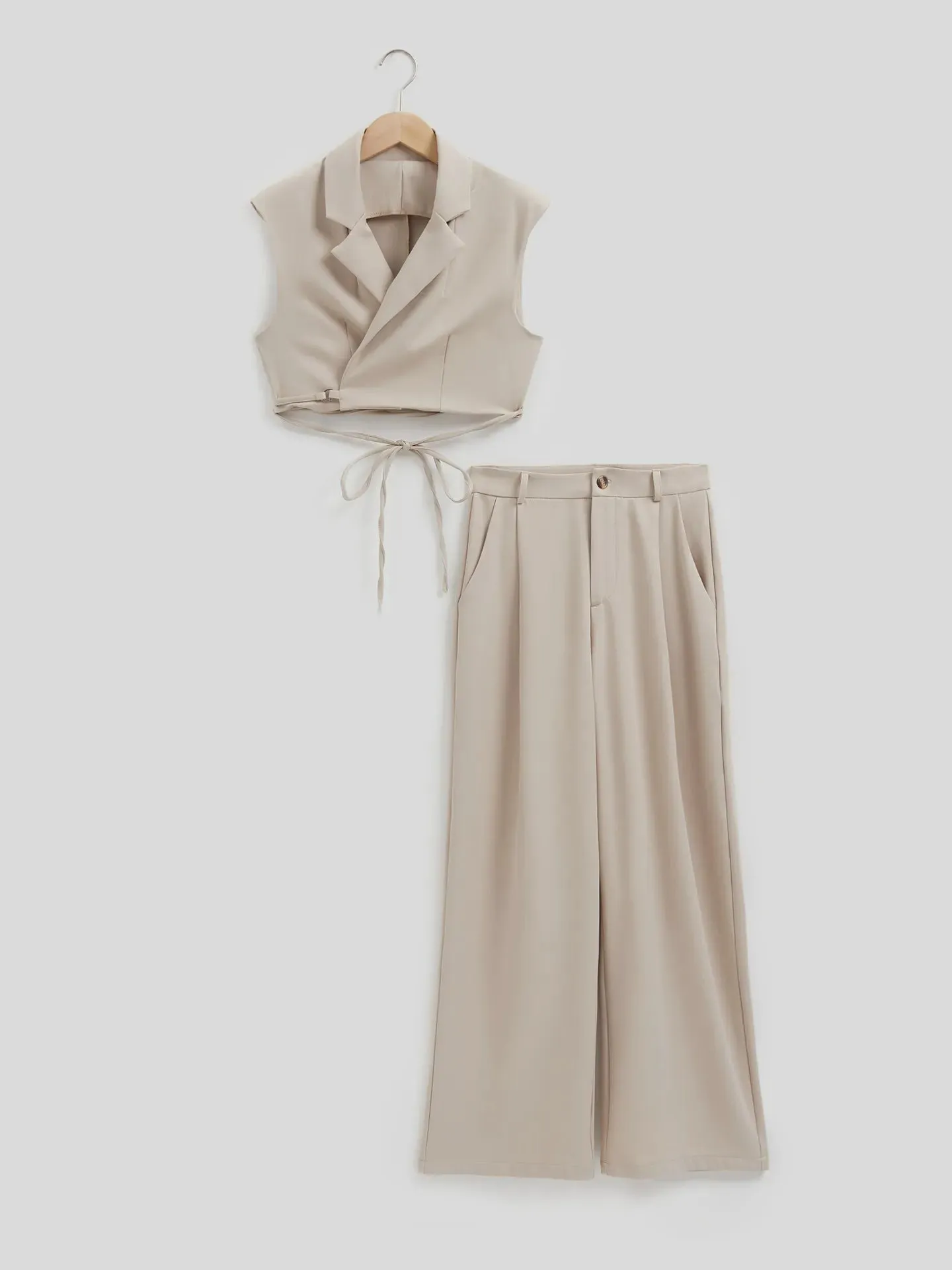 Tied Top And Trousers Co-ord Set