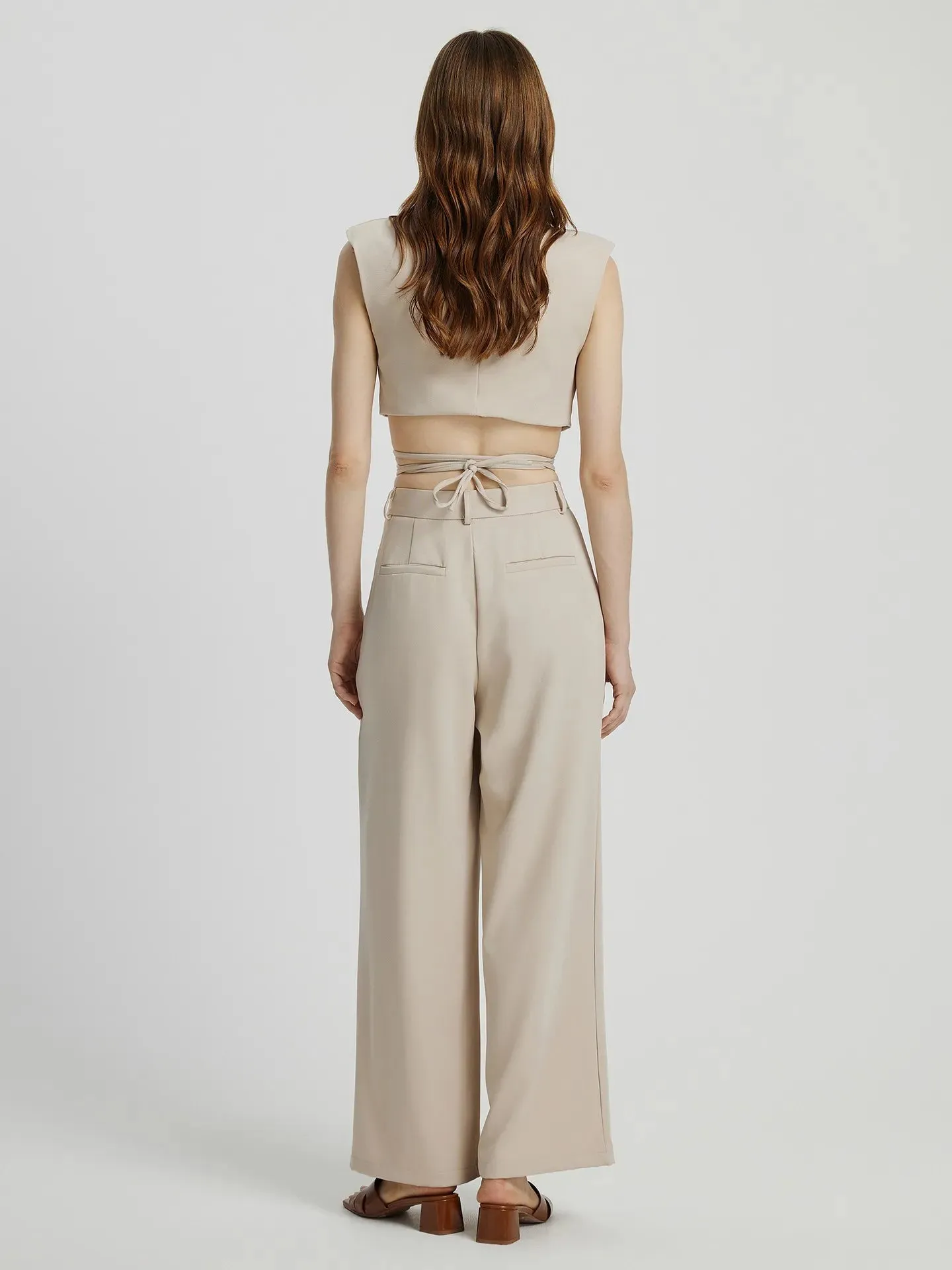 Tied Top And Trousers Co-ord Set
