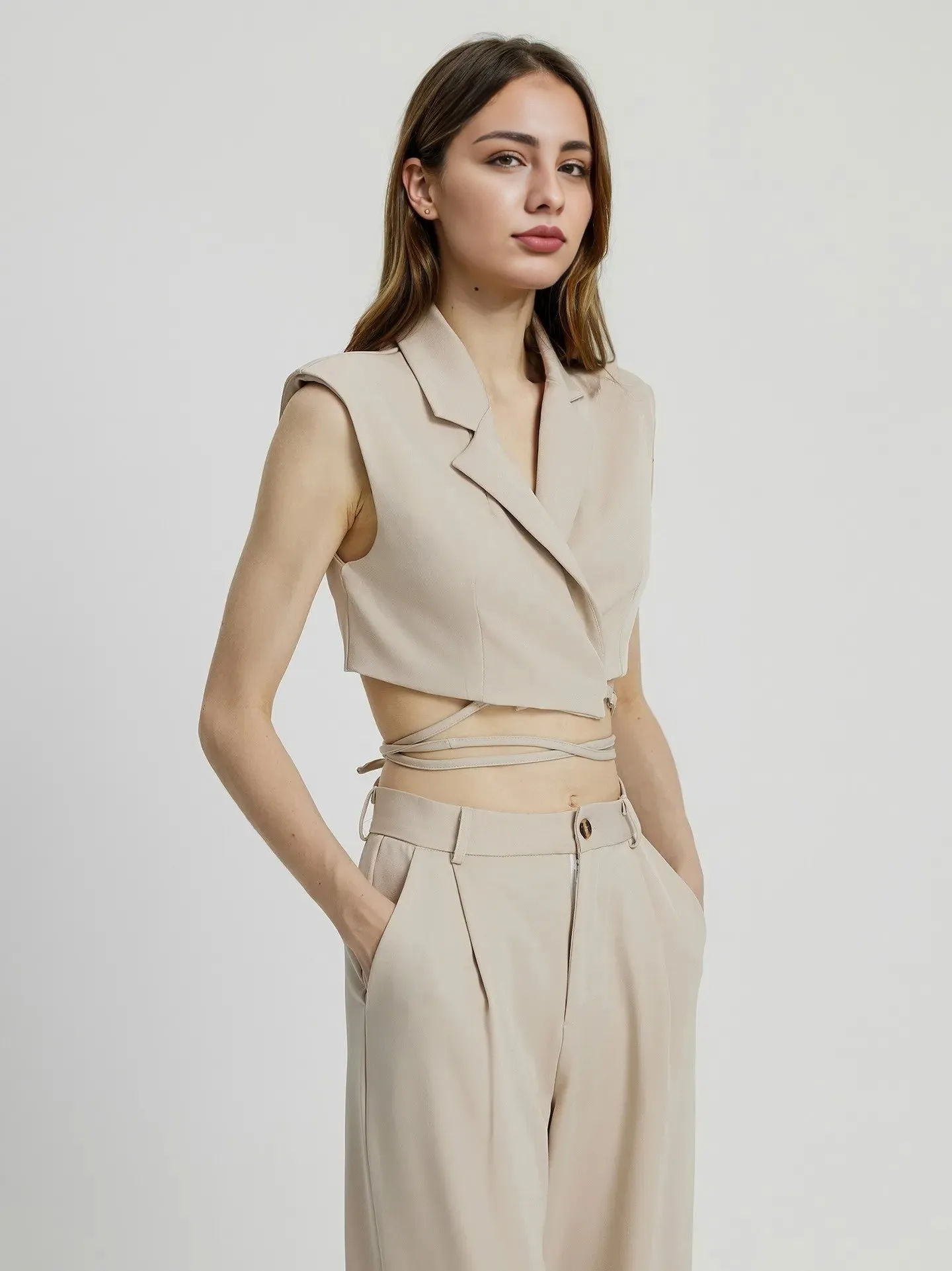 Tied Top And Trousers Co-ord Set