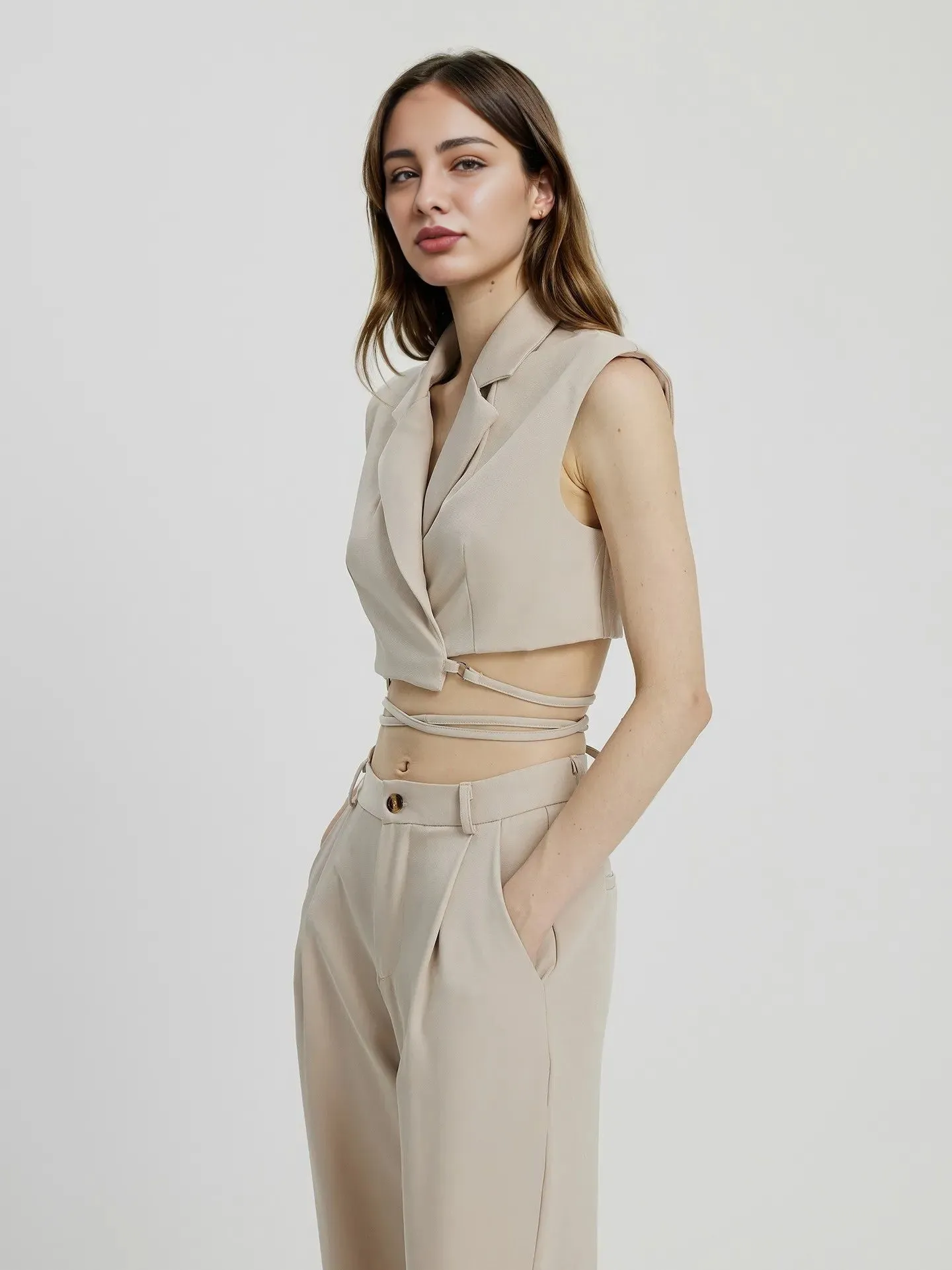 Tied Top And Trousers Co-ord Set