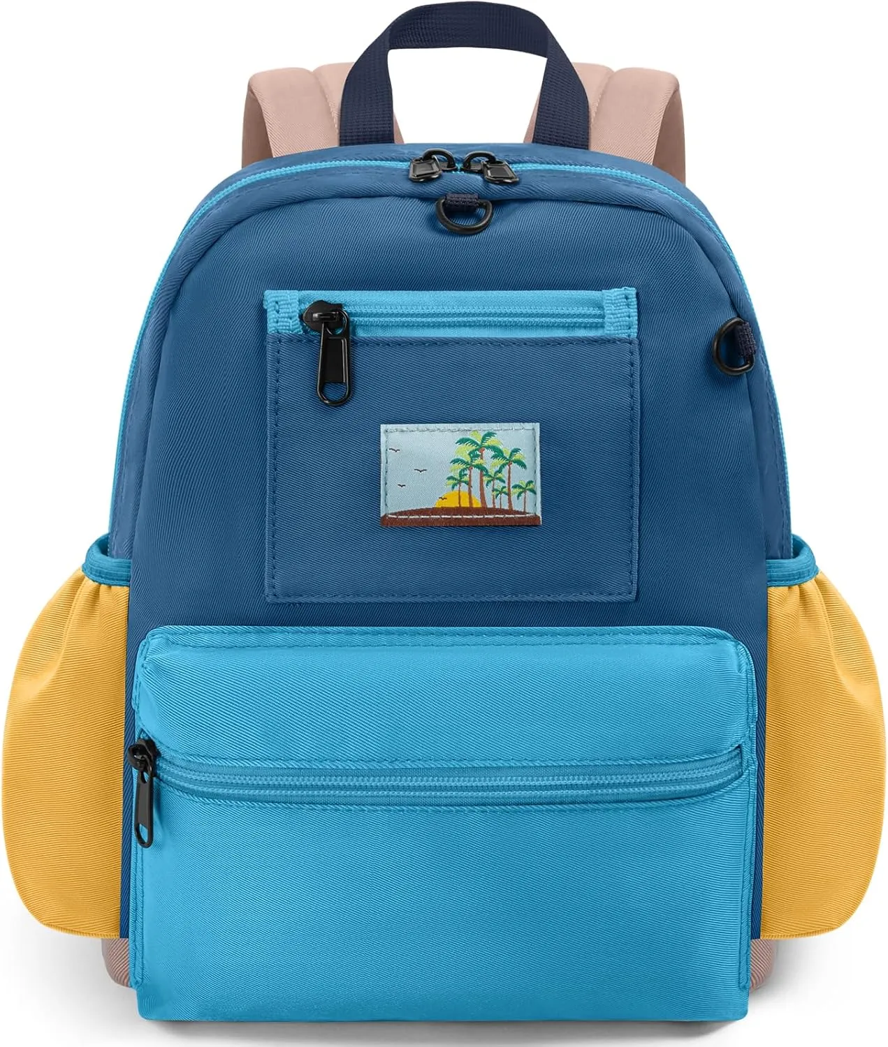 Toddler Backpack For Boys Girls 2-5, Preschool Kindergarten Backpack, Preschool Mini Backpacks For School & Travel, Navy Blue Green