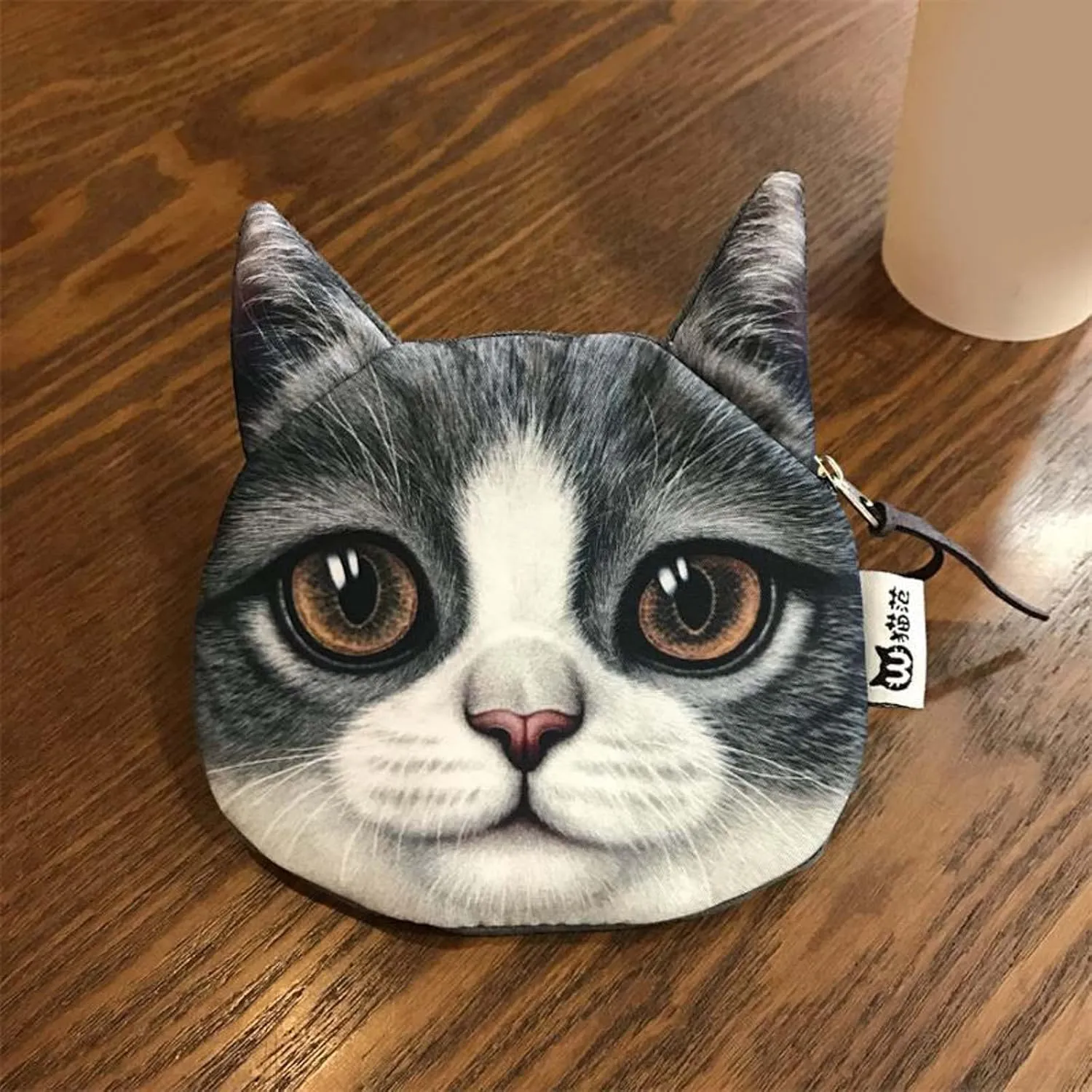 Tote Bag For Women Cat Animal Pattern Purse Mini Small Purse Fashion Wallet Card Holder Purse For Daughter Birthday G