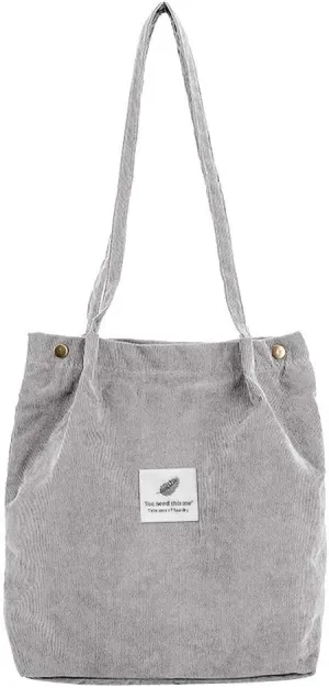 Tote Bag For Women Corduroy Shoulder Bags Travel Large Handbags Woman Satchel Hand Bag For Shopping Travel Essential T