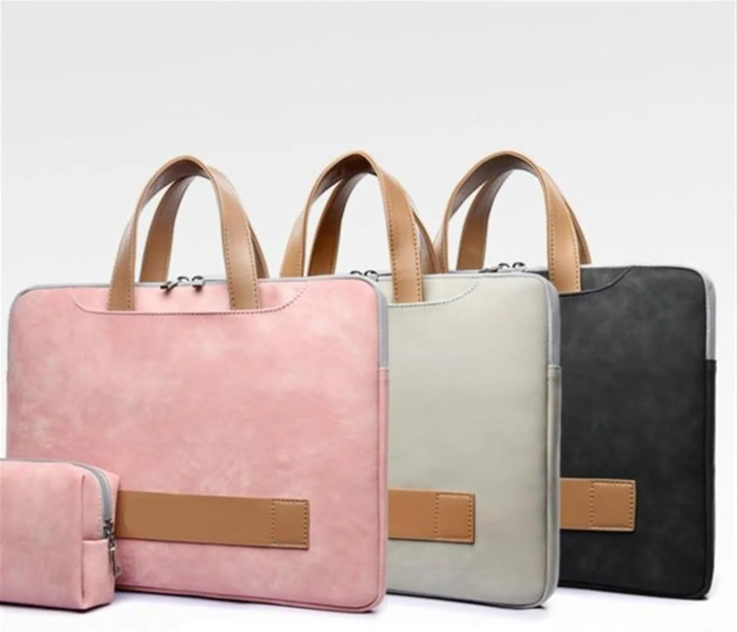 Tote bag for women Laptop Leather Briefcase Office Portable Computer Handbag Briefcases Notebook Bags