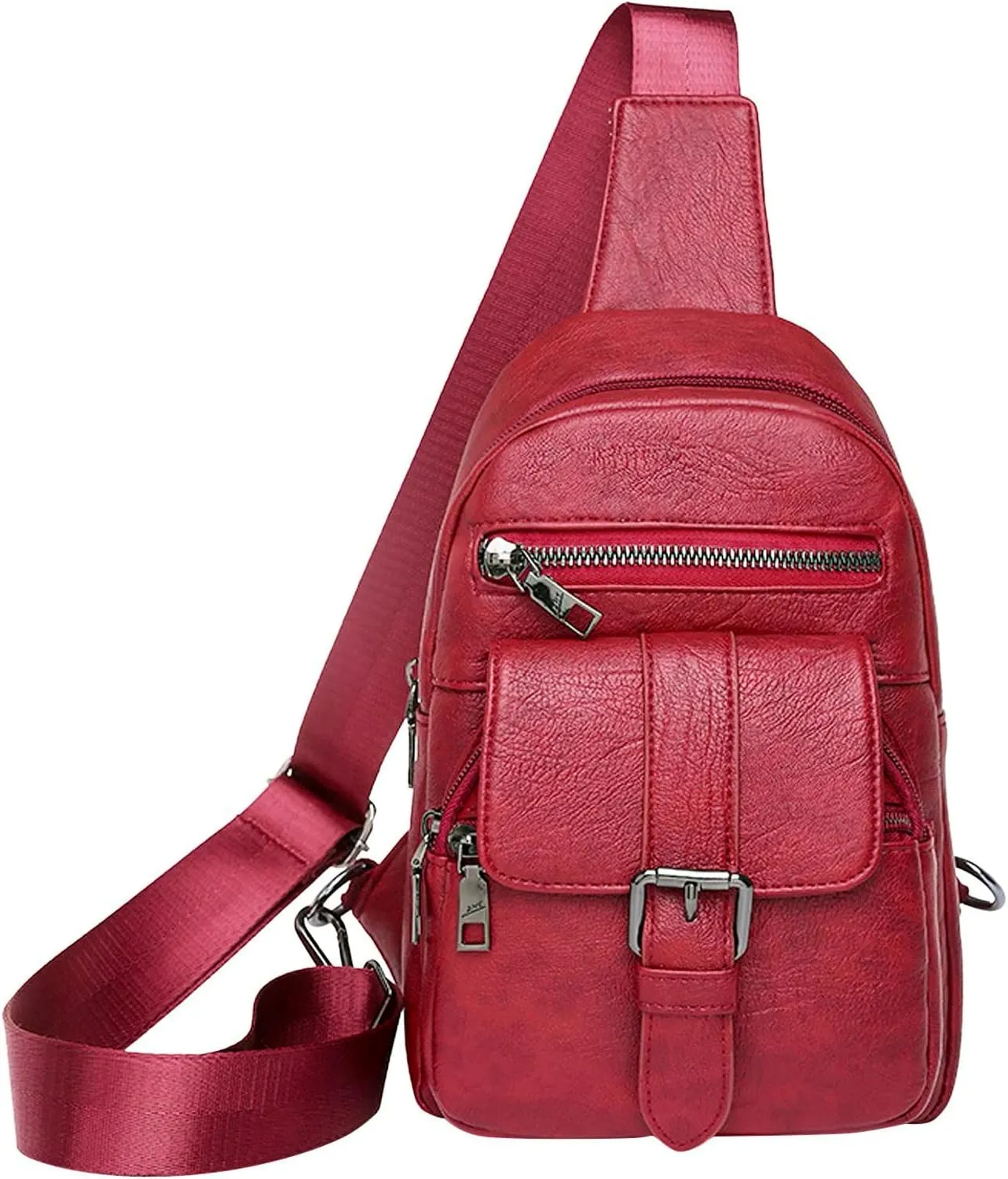 Tote Bag For Women Men Chest Bag Sling Bag Small Crossbody Pu Leather Satchel Day pack Fashion Shoulder Strap Bags H
