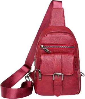 Tote Bag For Women Men Chest Bag Sling Bag Small Crossbody Pu Leather Satchel Day pack Fashion Shoulder Strap Bags H