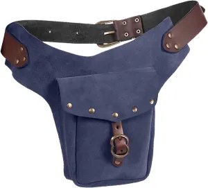 Tote Bag For Women Vintage Medieval Waist Pack Bag Leather Small Purse Leather Sporting Riding Hip Fanny Waist Cos Play Y