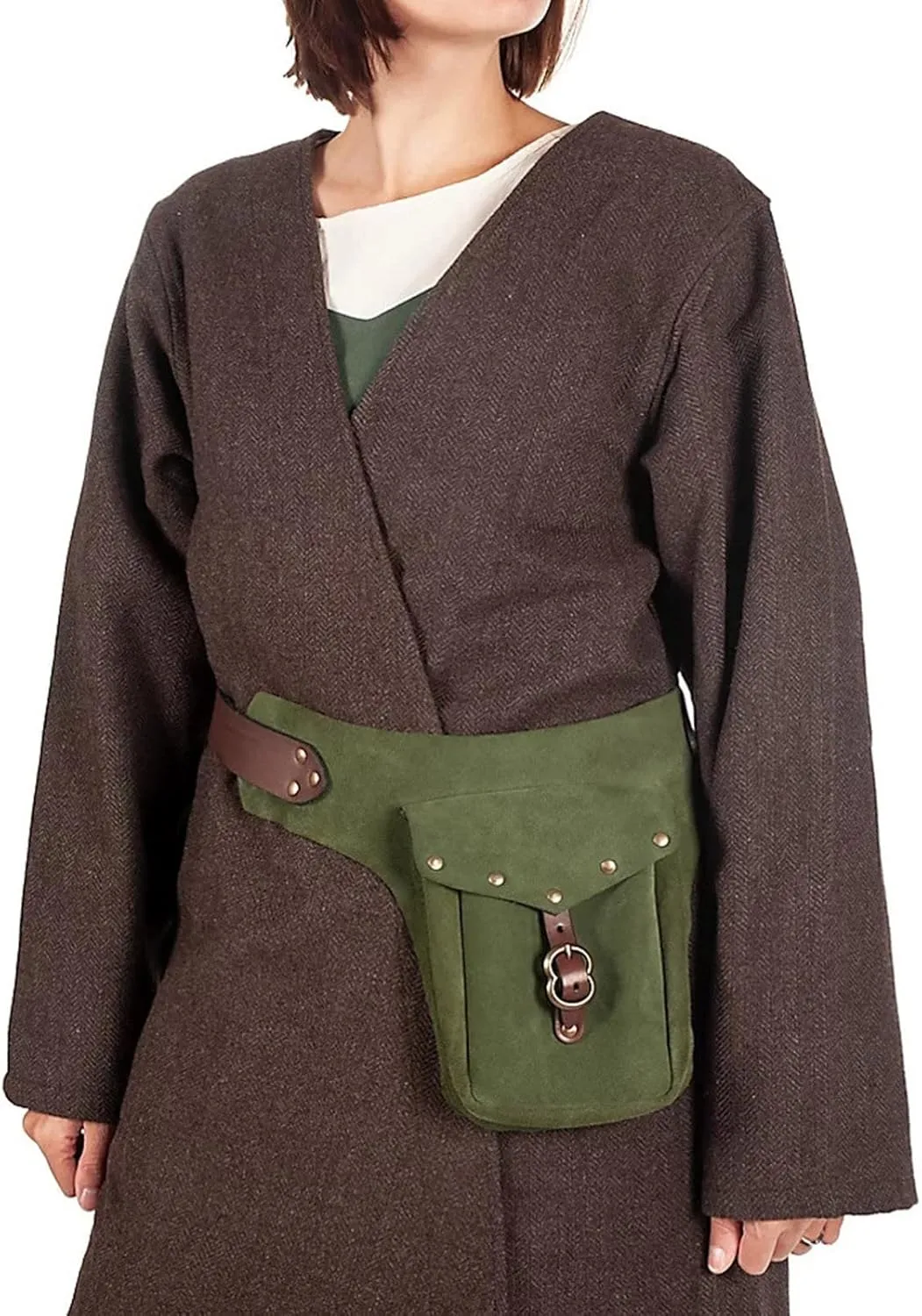 Tote Bag For Women Vintage Medieval Waist Pack Bag Leather Small Purse Leather Sporting Riding Hip Fanny Waist Cos Play Y