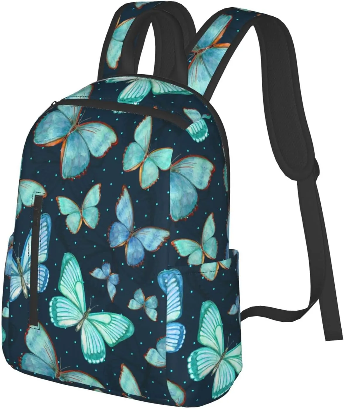 Travel Backpack for Women Men Butterfly Laptop Backpack Casual Daypack Backpacks