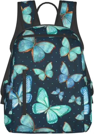 Travel Backpack for Women Men Butterfly Laptop Backpack Casual Daypack Backpacks