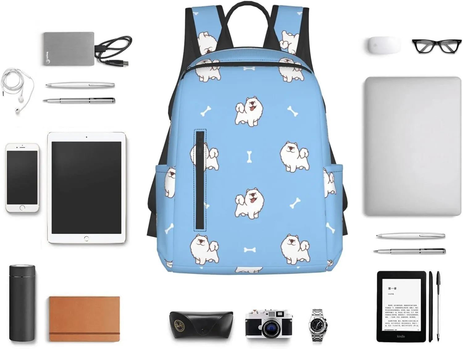 Travel Backpack for Women Men Dog Laptop Backpack Casual Daypack Backpacks