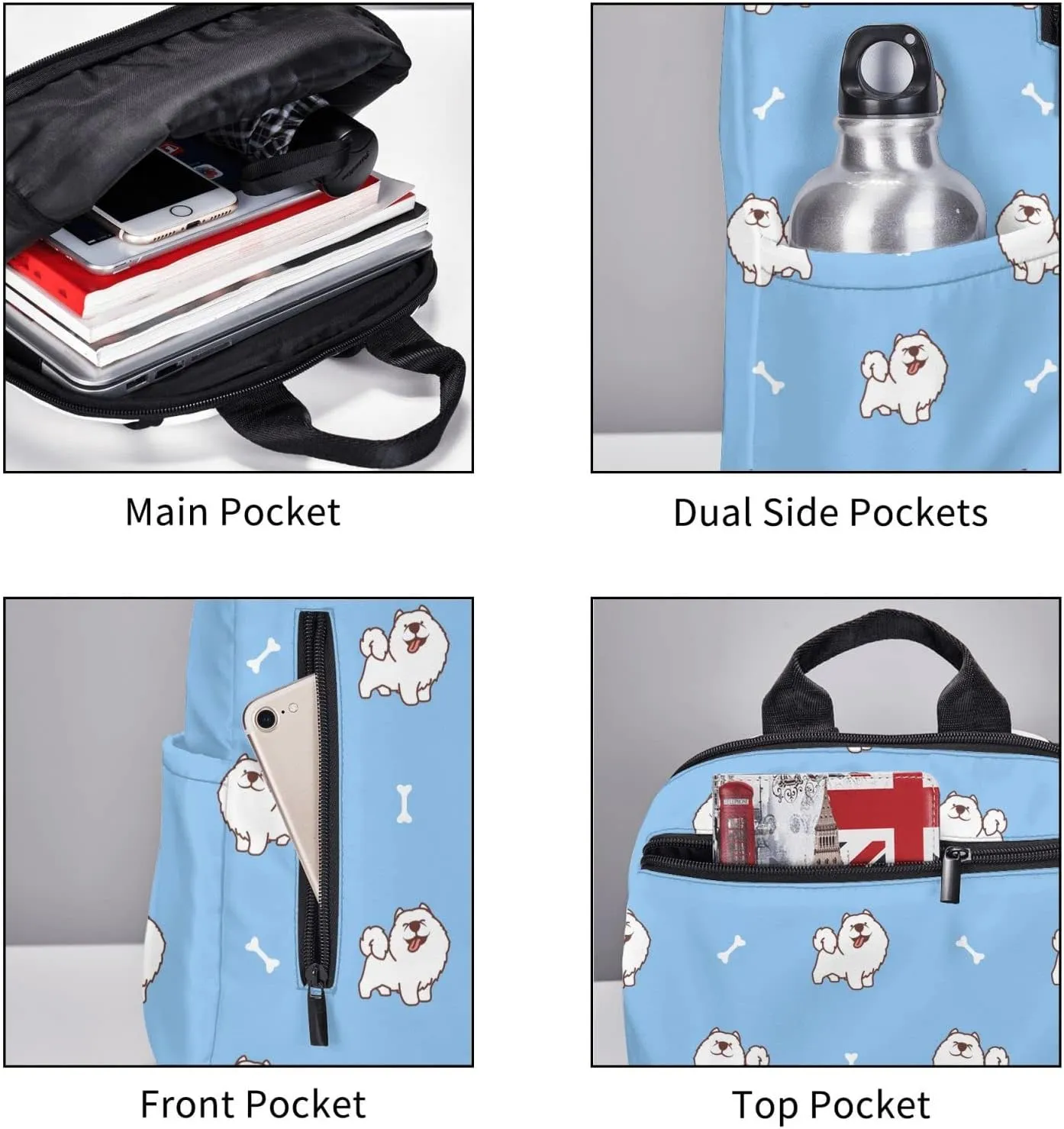 Travel Backpack for Women Men Dog Laptop Backpack Casual Daypack Backpacks