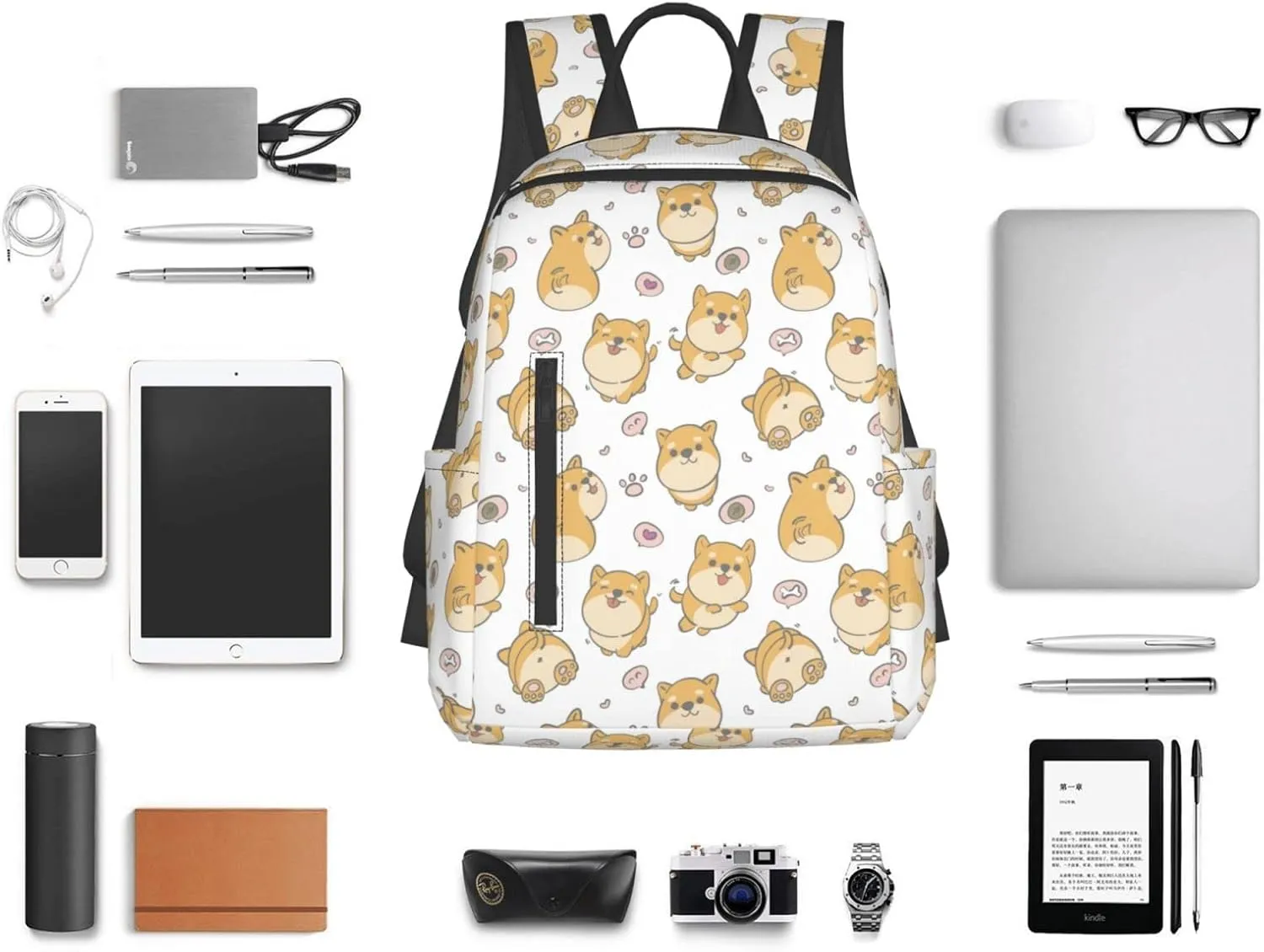 Travel Backpack for Women Men Dog Laptop Backpack Casual Daypack Backpacks