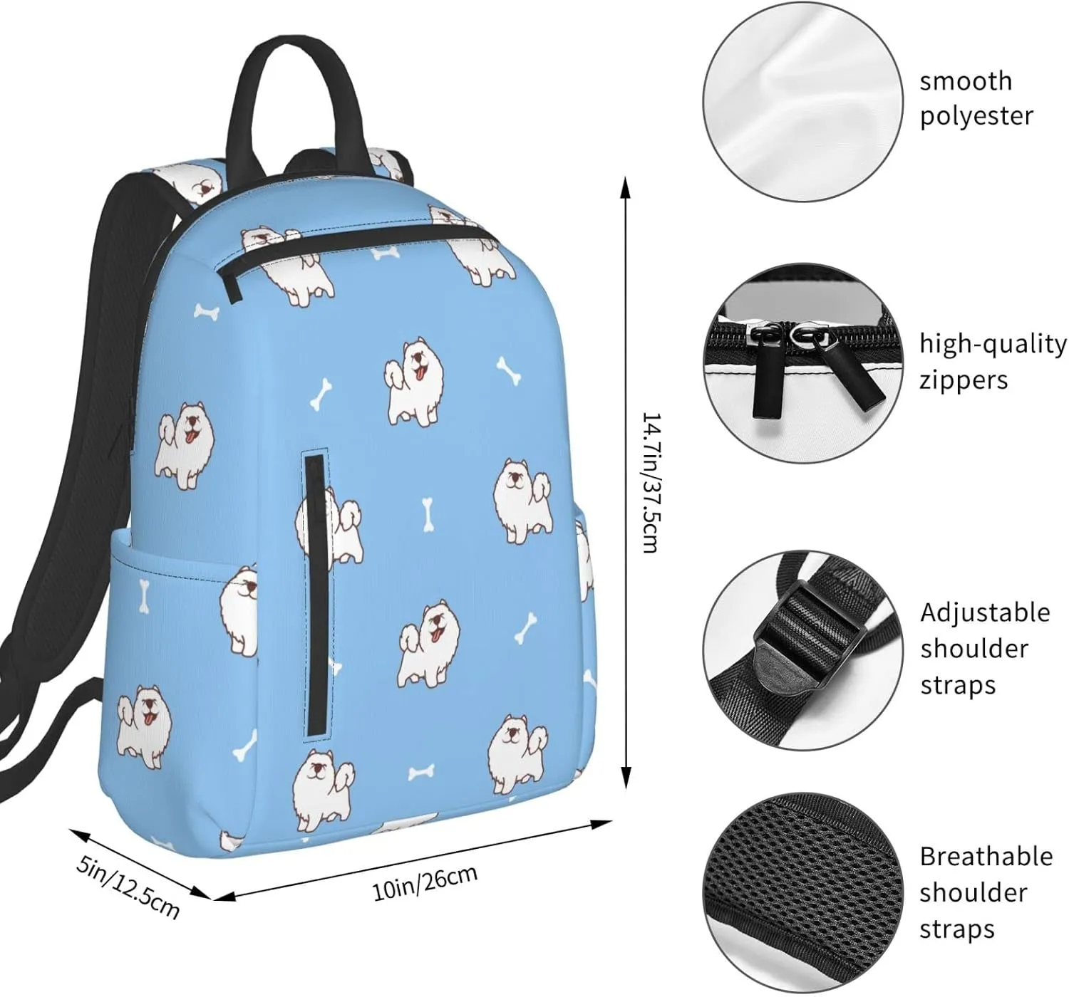 Travel Backpack for Women Men Dog Laptop Backpack Casual Daypack Backpacks