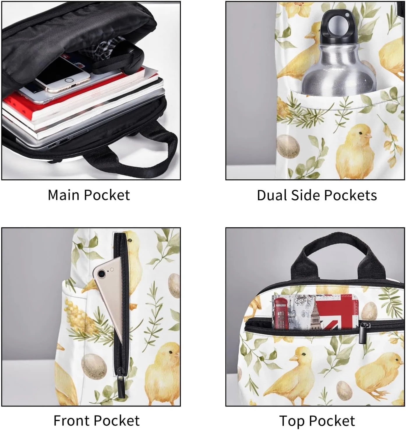 Travel Backpack for Women Men Duck Laptop Backpack Casual Daypack Backpacks