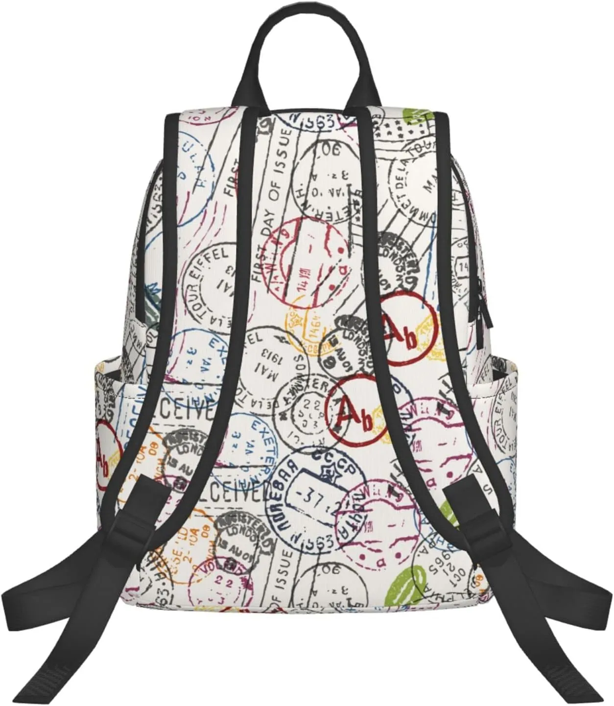 Travel Backpack for Women Men Stamps Laptop Backpack Casual Daypack Backpacks