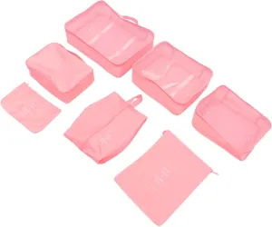 Travel Storage Bag Set 7pcs Packing Cubes for Suitcases Compression Bags Luggage Organizer