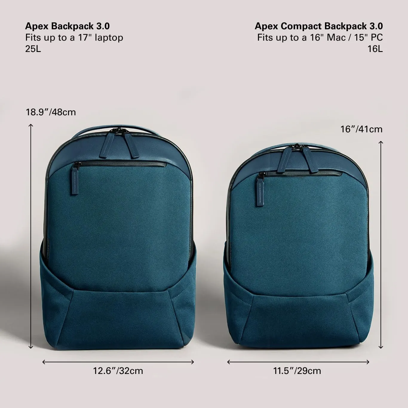 Troubadour Apex Backpack 3.0  Premium Waterproof Laptop Backpack Fits Up to 17  Ergonomic Design for Work and Travel  Stylish Backpack with 5-Year Guarantee - Blue