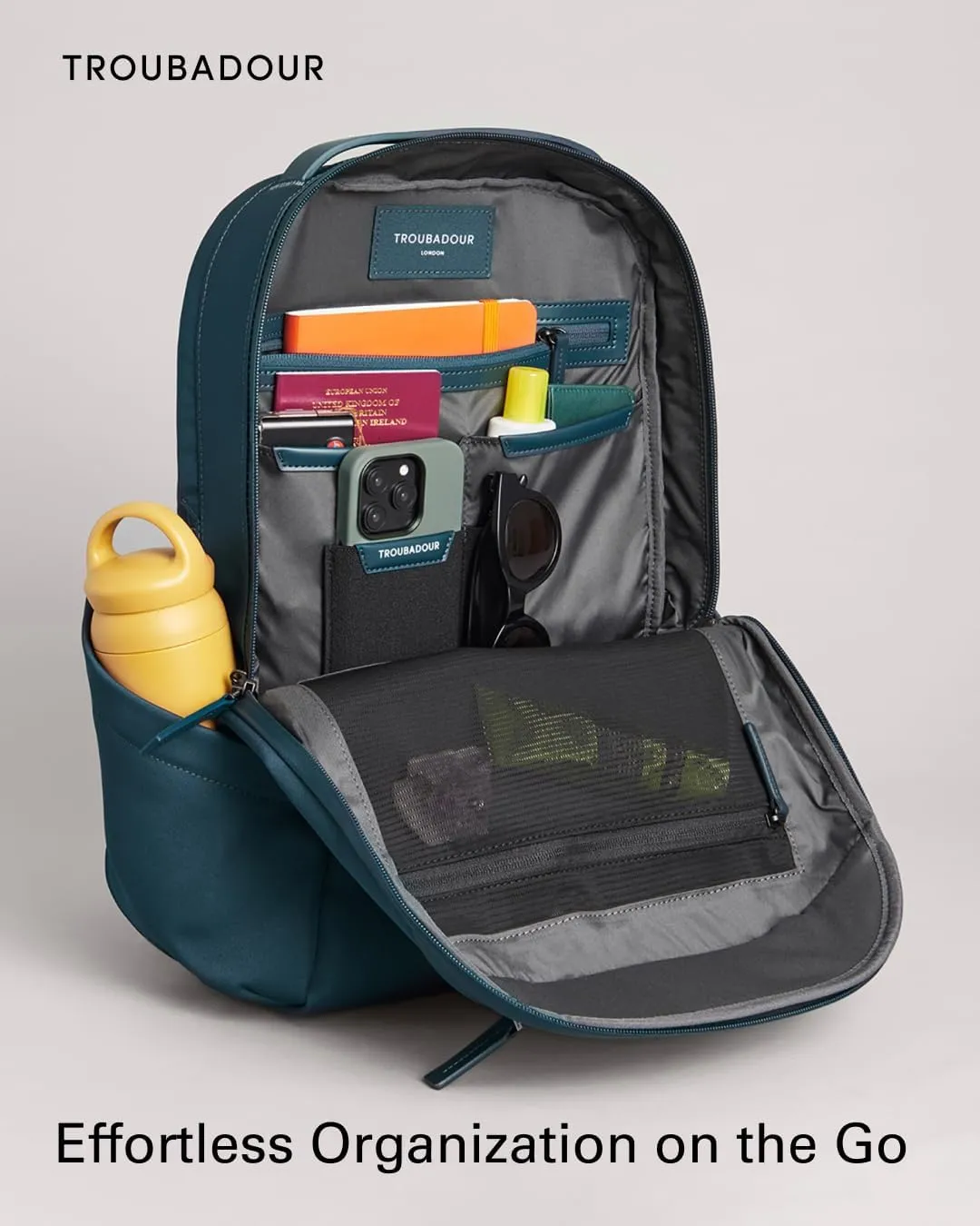 Troubadour Apex Backpack 3.0  Premium Waterproof Laptop Backpack Fits Up to 17  Ergonomic Design for Work and Travel  Stylish Backpack with 5-Year Guarantee - Blue