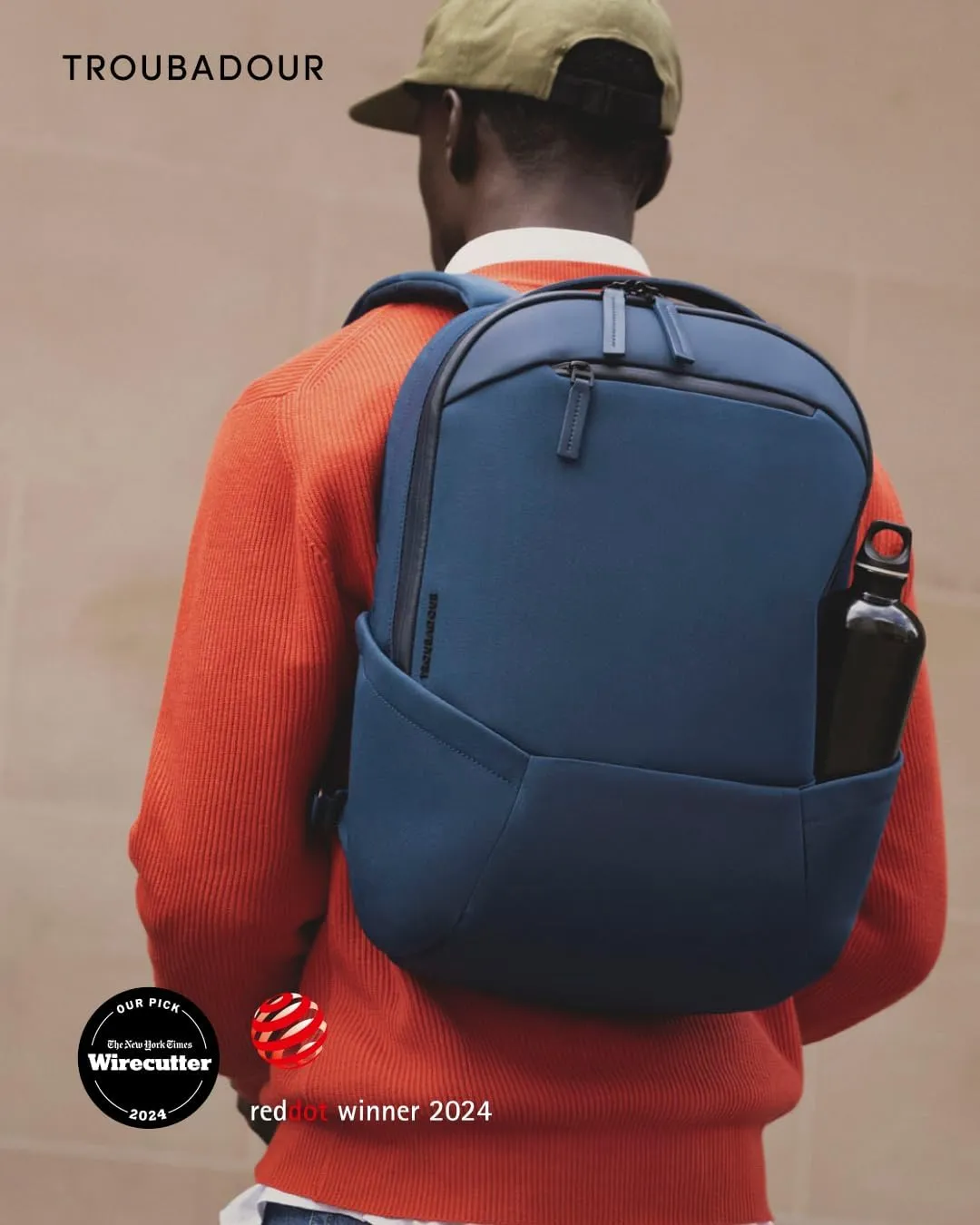 Troubadour Apex Backpack 3.0  Premium Waterproof Laptop Backpack Fits Up to 17  Ergonomic Design for Work and Travel  Stylish Backpack with 5-Year Guarantee - Blue