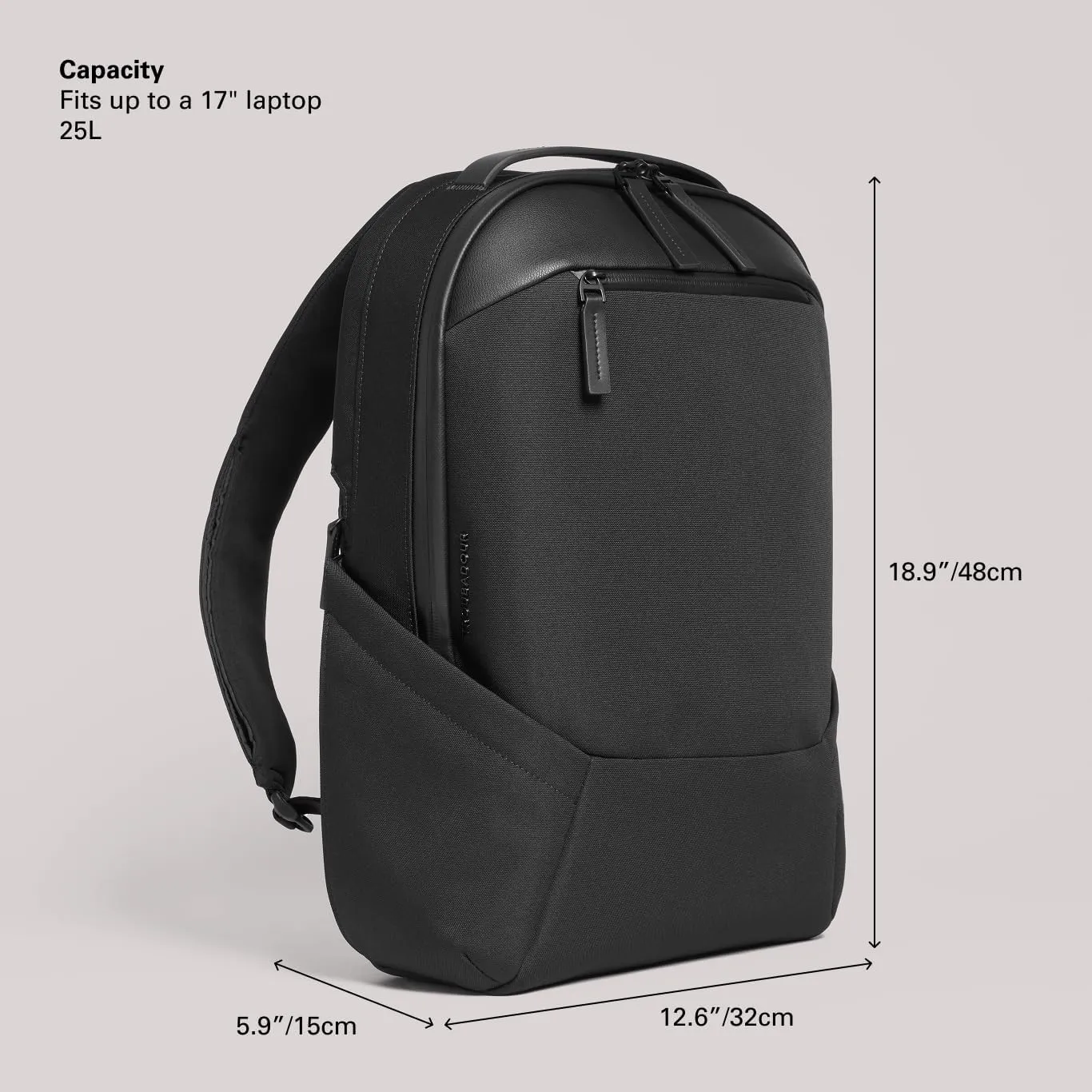 Troubadour Apex Backpack 3.0 - Premium Waterproof Laptop Backpack Fits Up to 17" - Ergonomic Design for Work and Travel - Stylish Backpack with 5-Year Guarantee - Black
