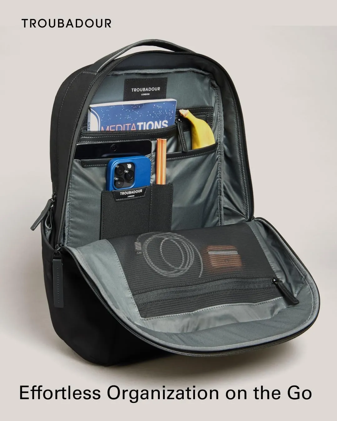 Troubadour Apex Backpack 3.0 - Premium Waterproof Laptop Backpack Fits Up to 17" - Ergonomic Design for Work and Travel - Stylish Backpack with 5-Year Guarantee - Black