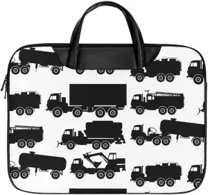 Types of Trucks Laptop Case Slim Water Resistant Computer Bag with Handle Briefcase for Work